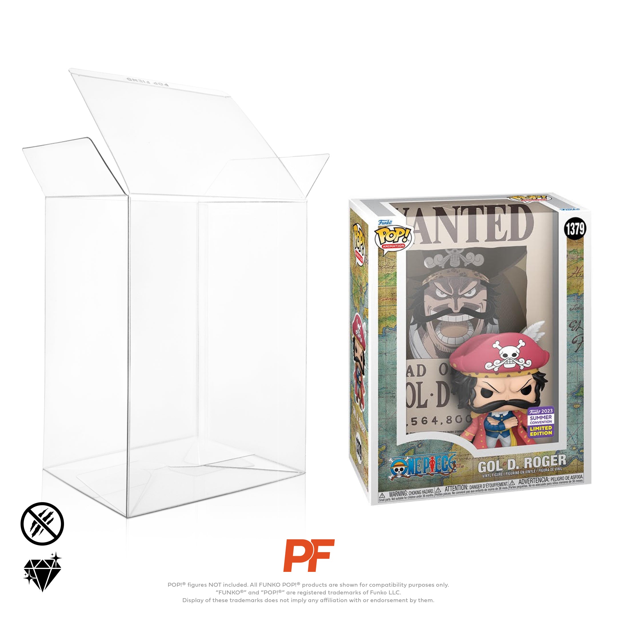 One Piece Gol D Roger Wanted hot Poster funko pop