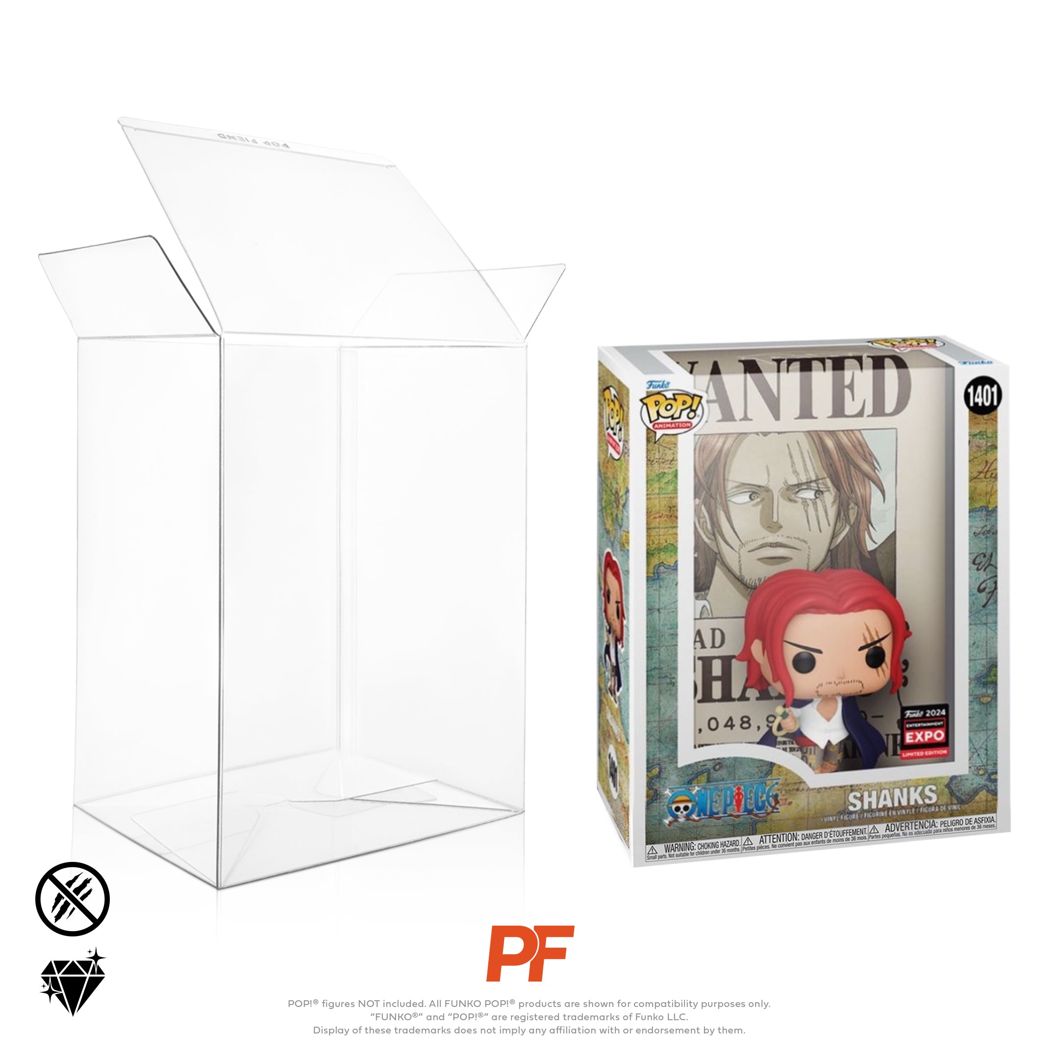 C2E2 Shanks Wanted Poster Protector – Pop Fiend